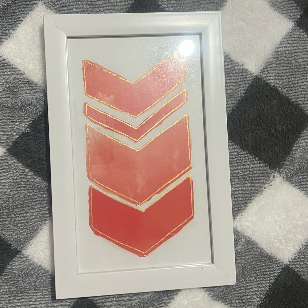 Pink and Gold Arrow Picture